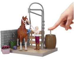 Schleich paardenwasplaats speelgoed Horse Club met echt water.