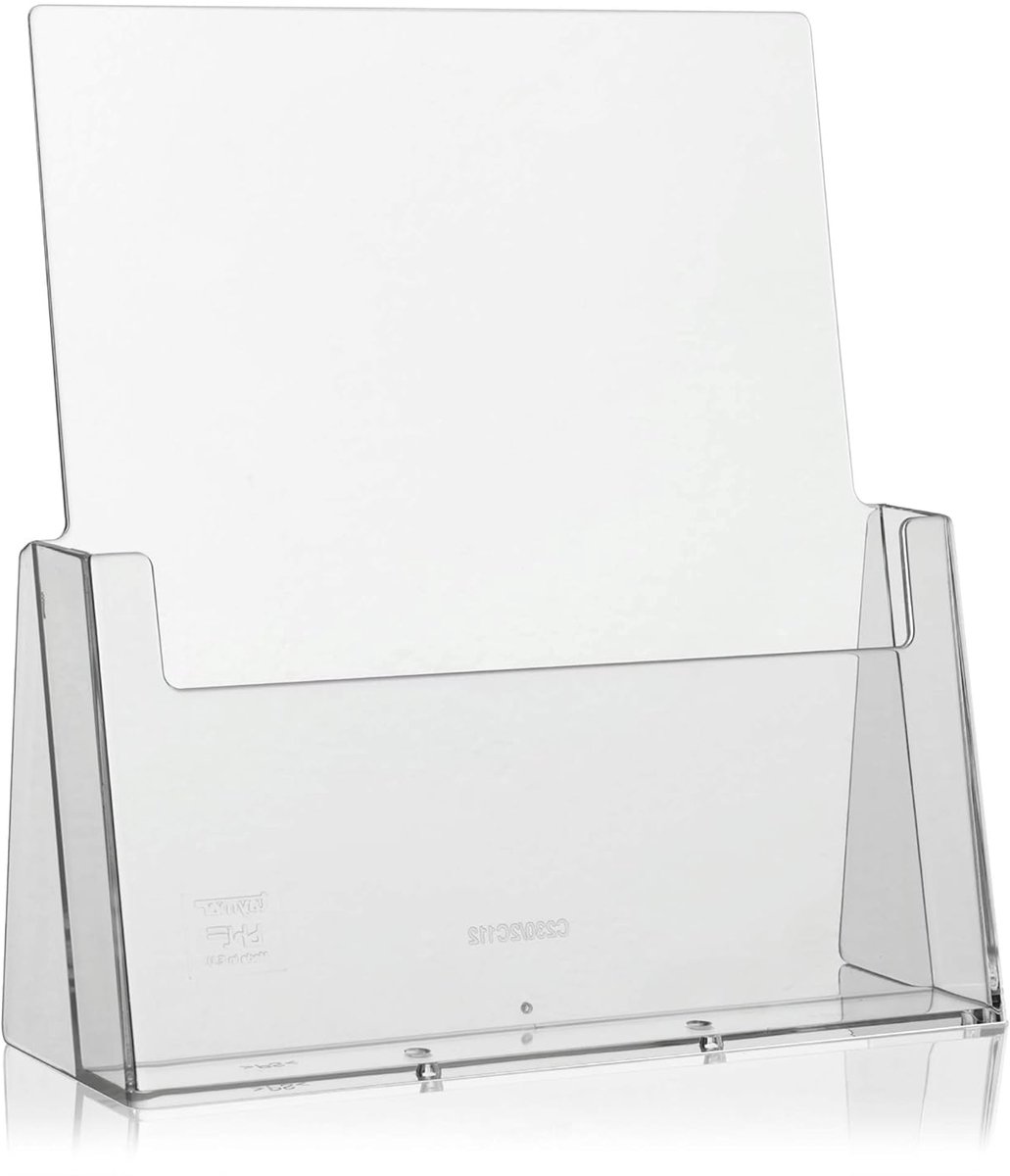 5x DIN A4 Brochurehouder Set - Transparante Tafelstandaard voor Folders & Catalogus