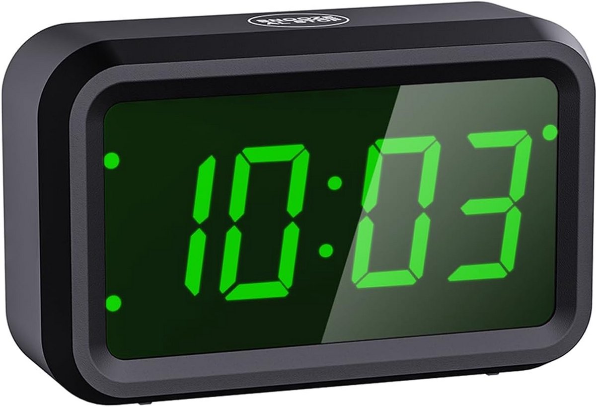 Draadloze Wekker met Snooze en Instelbaar LED Display - Batterijgevoed