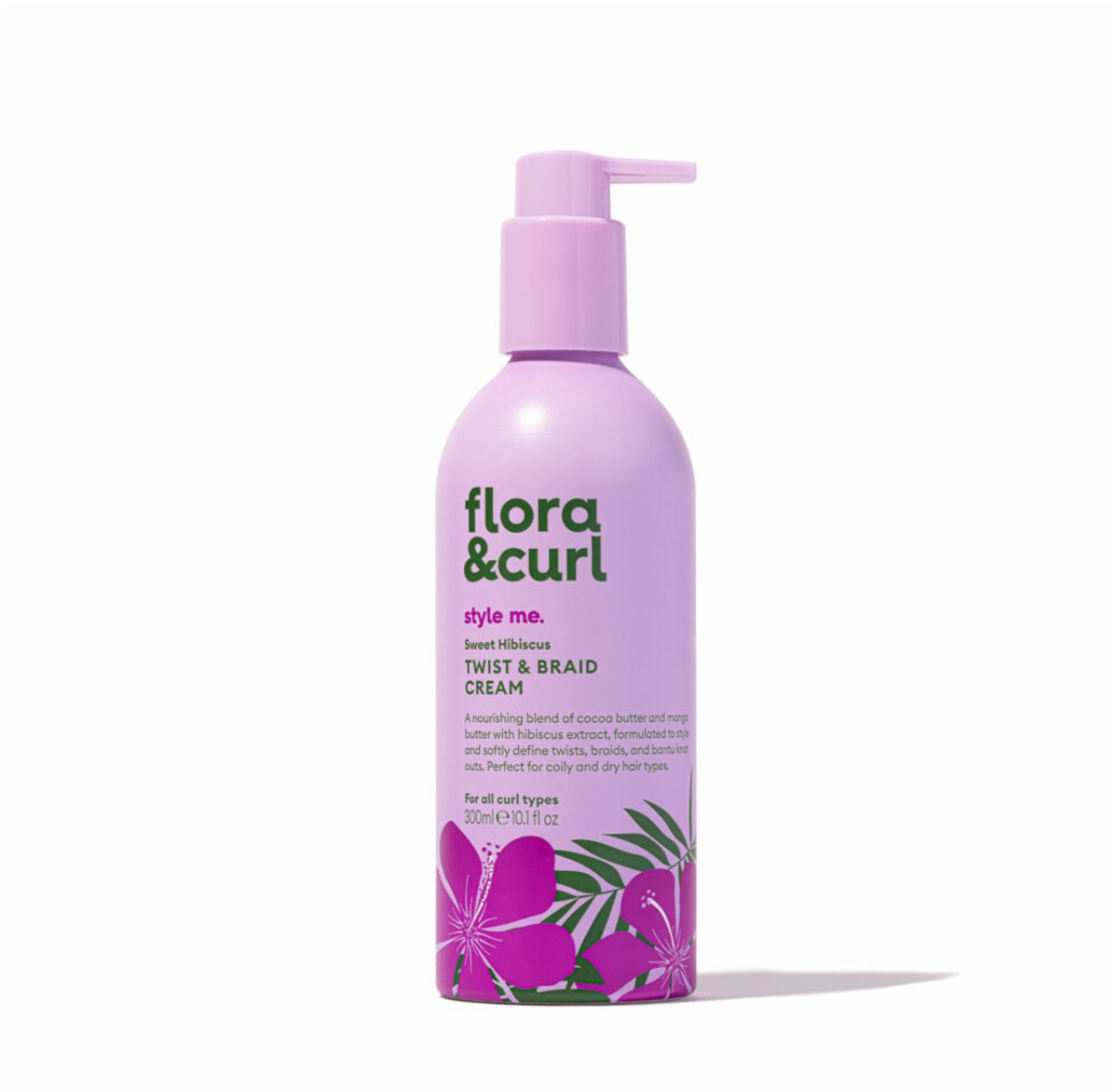 Flora & Curl Sweet Hibiscus Twist & Braid Cream - 300 ml