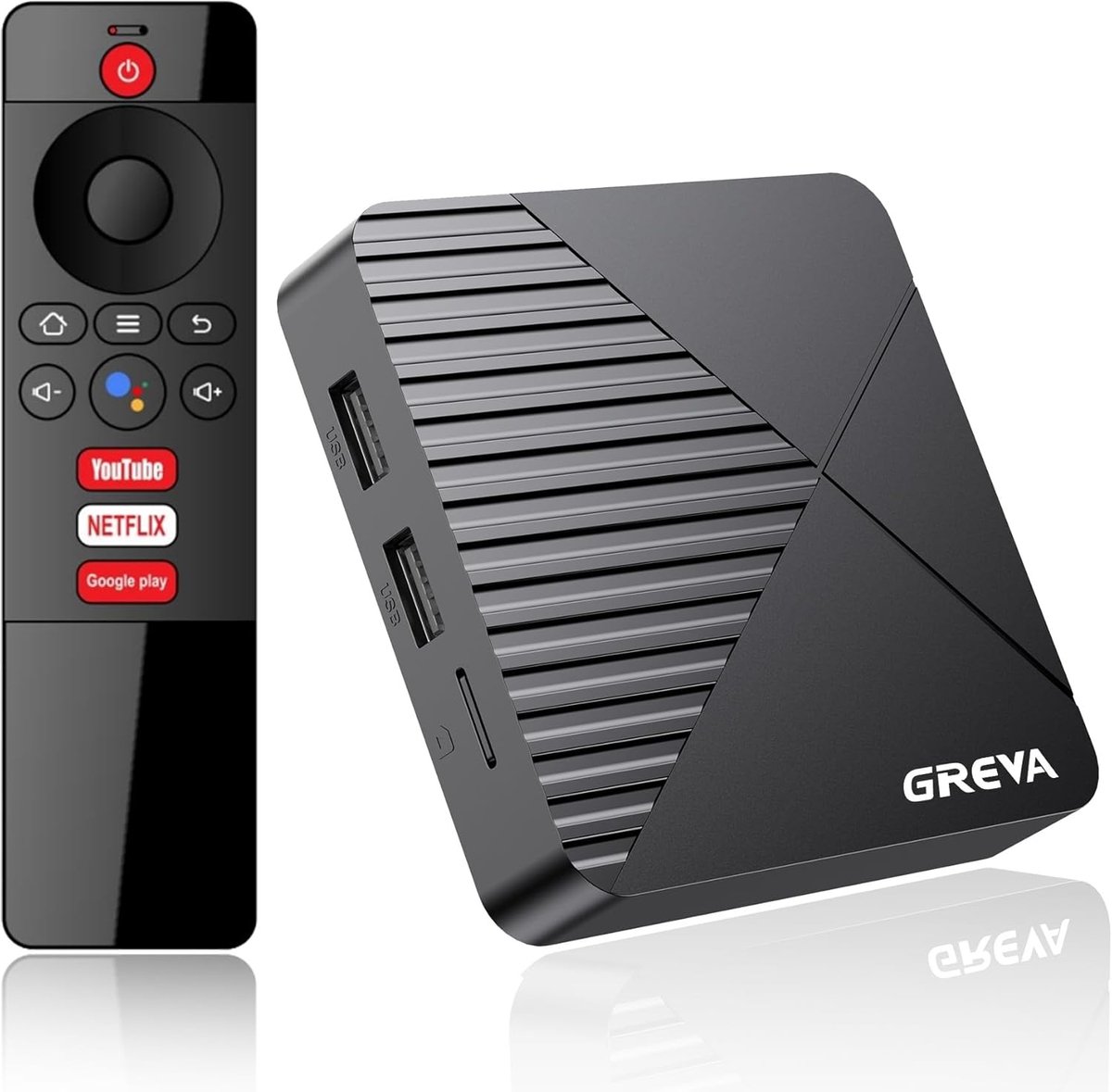 Smart TV Box - Media Player - Thuis Entertainment - Android 13 Systeem - 8x6x3 cm - Zwart