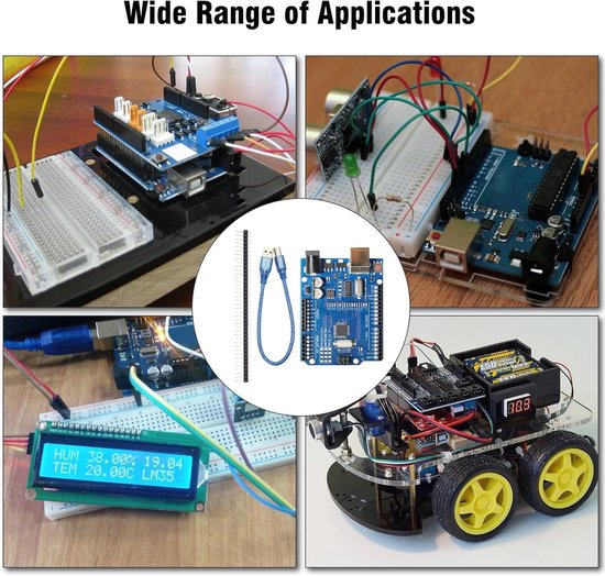 Ontwikkelkaart met 328P-chip voor Arduino-projecten - 4 stuks Rev3 ...