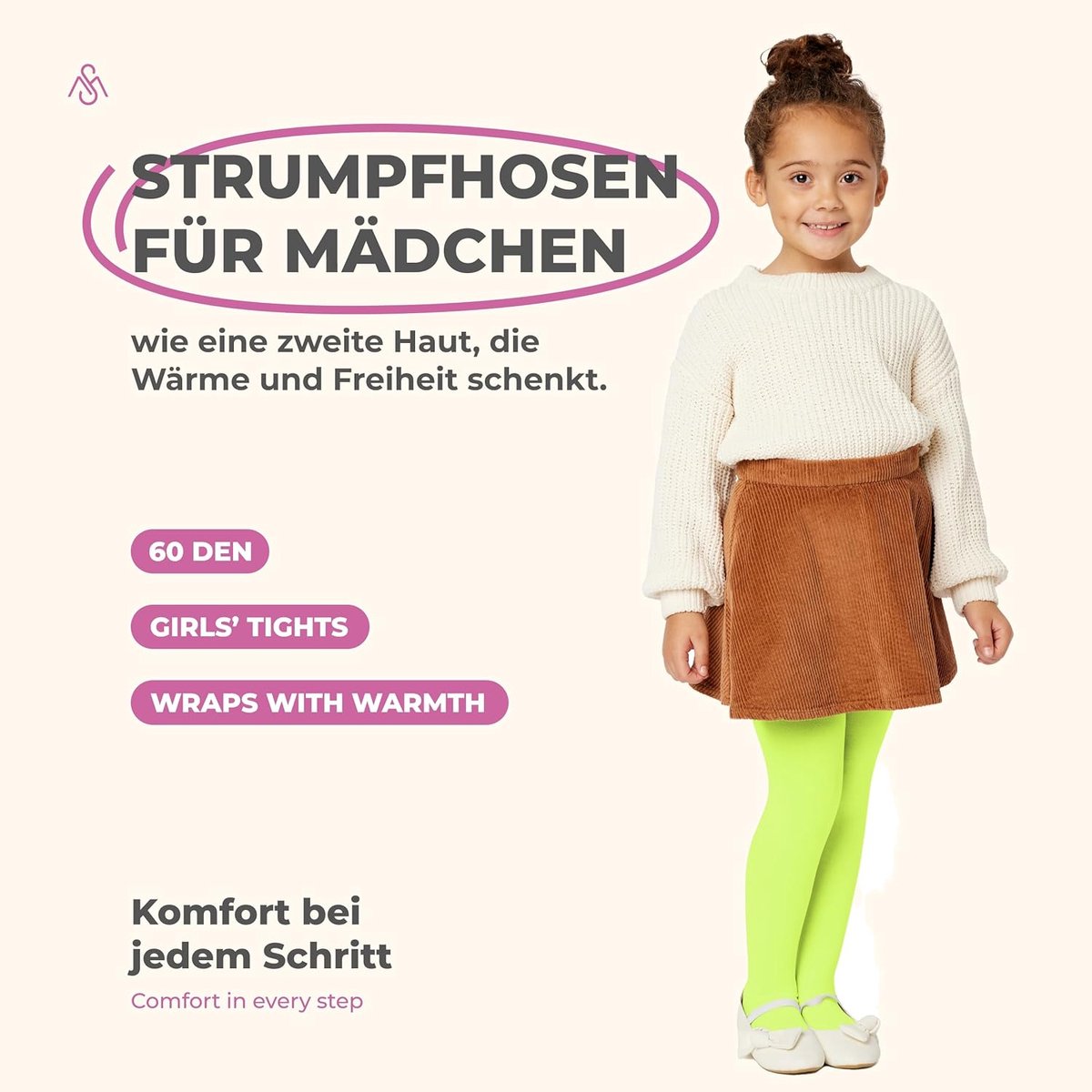 Kinder Maillots - Meisjes Panty's - Dagelijks Gebruik - Zachte Microvezel - 60 DEN