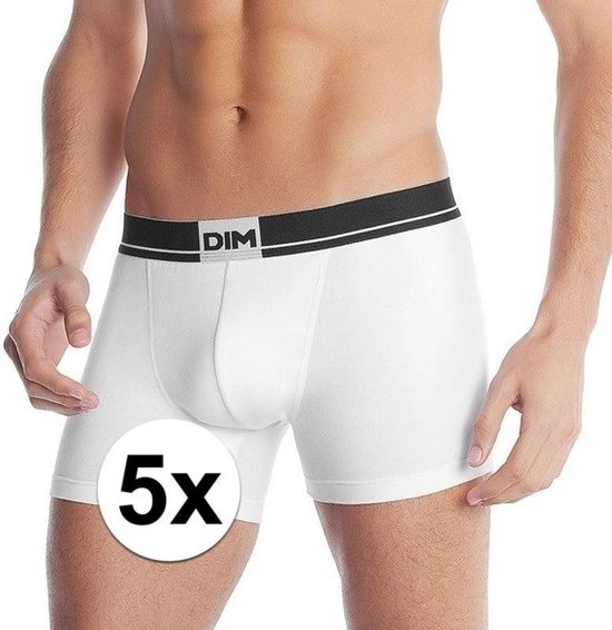Aanpassing Druipend animatie 5x Super Dim heren short boxershorts wit maat L - Heren ondergoed -... |  bol.com