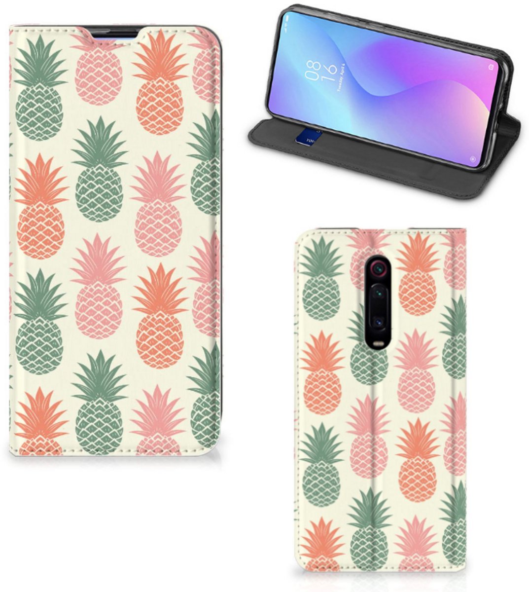 Xiaomi Redmi K20 Pro Flip Style Cover Ananas