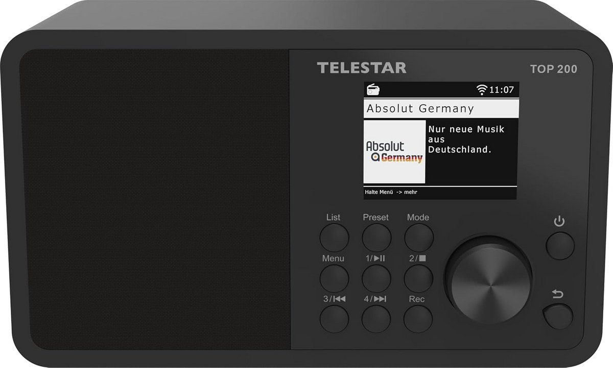 DAB+ Internetradio met Bluetooth, USB-opname en Noodwaarschuwingssysteem - Compact Design