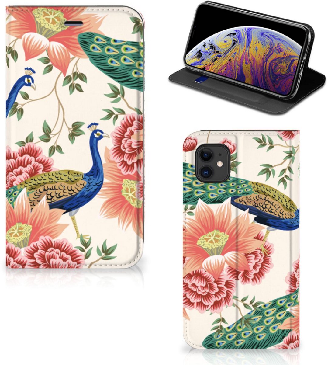 Hoesje maken voor Apple iPhone 11 Pink Peacock