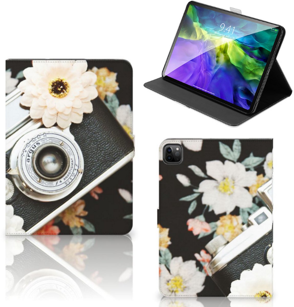 iPad Pro 11 2020/2021/2022 Tablet Hoesje met foto Vintage Camera