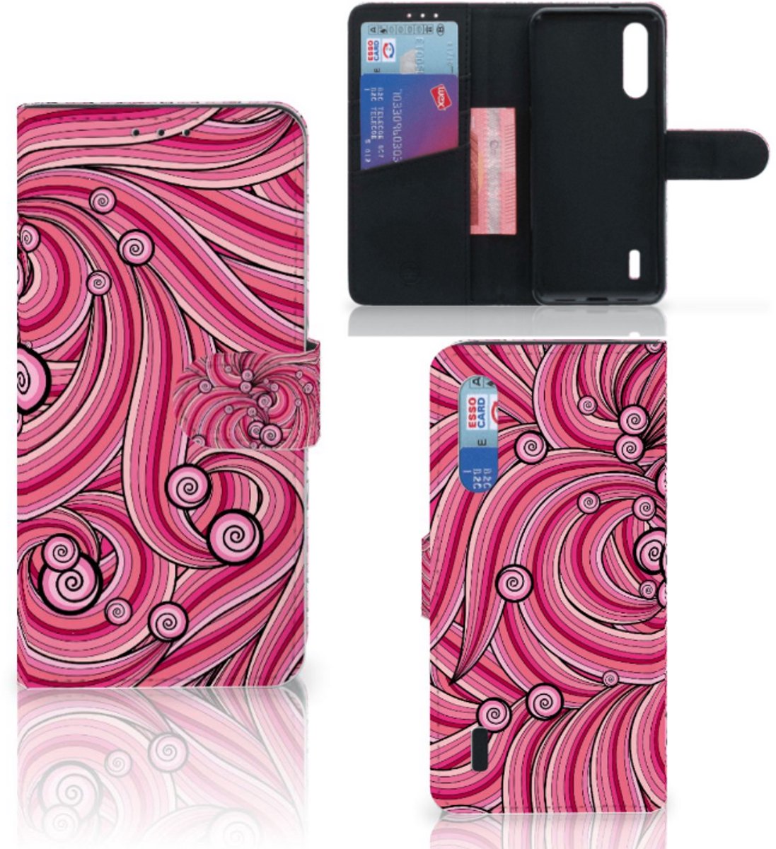 Xiaomi Mi 9 Lite Hoesje Swirl Pink