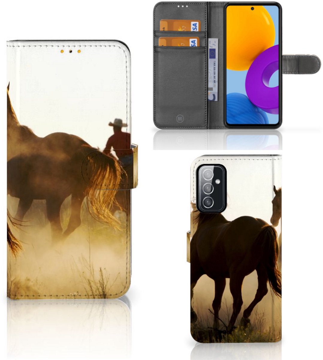 Samsung Galaxy M52 Telefoonhoesje met Pasjes Design Cowboy