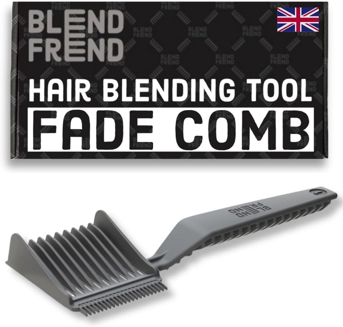 Haarmengkam voor Kappers - Linkshandige Fade Comb voor Thuisgebruik - Ideaal voor Tondeuses