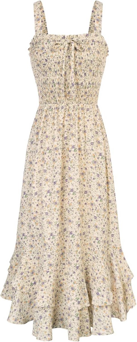 Zomer Maxi Jurk voor Dames met Bloemenprint, Casual en Elegant