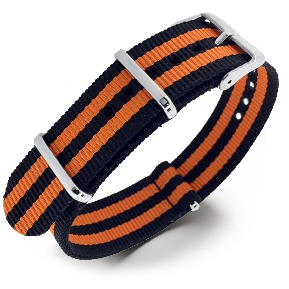 NATO Horlogeband G10 Military Nylon Strap - James Bond Oranje 22mm