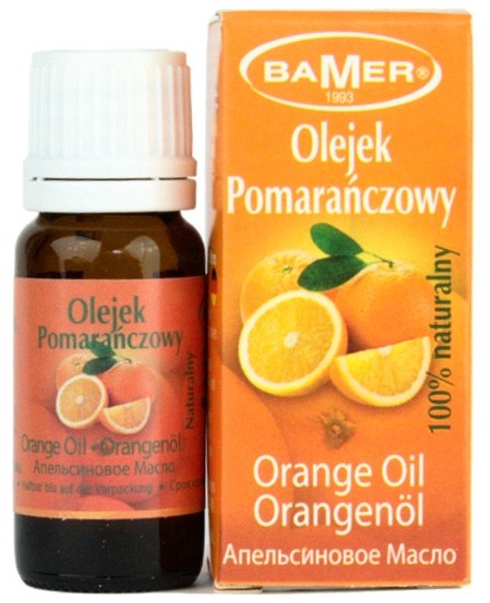 BAMER Etherische Olie Sinaasappel - Etherische Olie - 7 ml, Verfrissend, Aromatisch