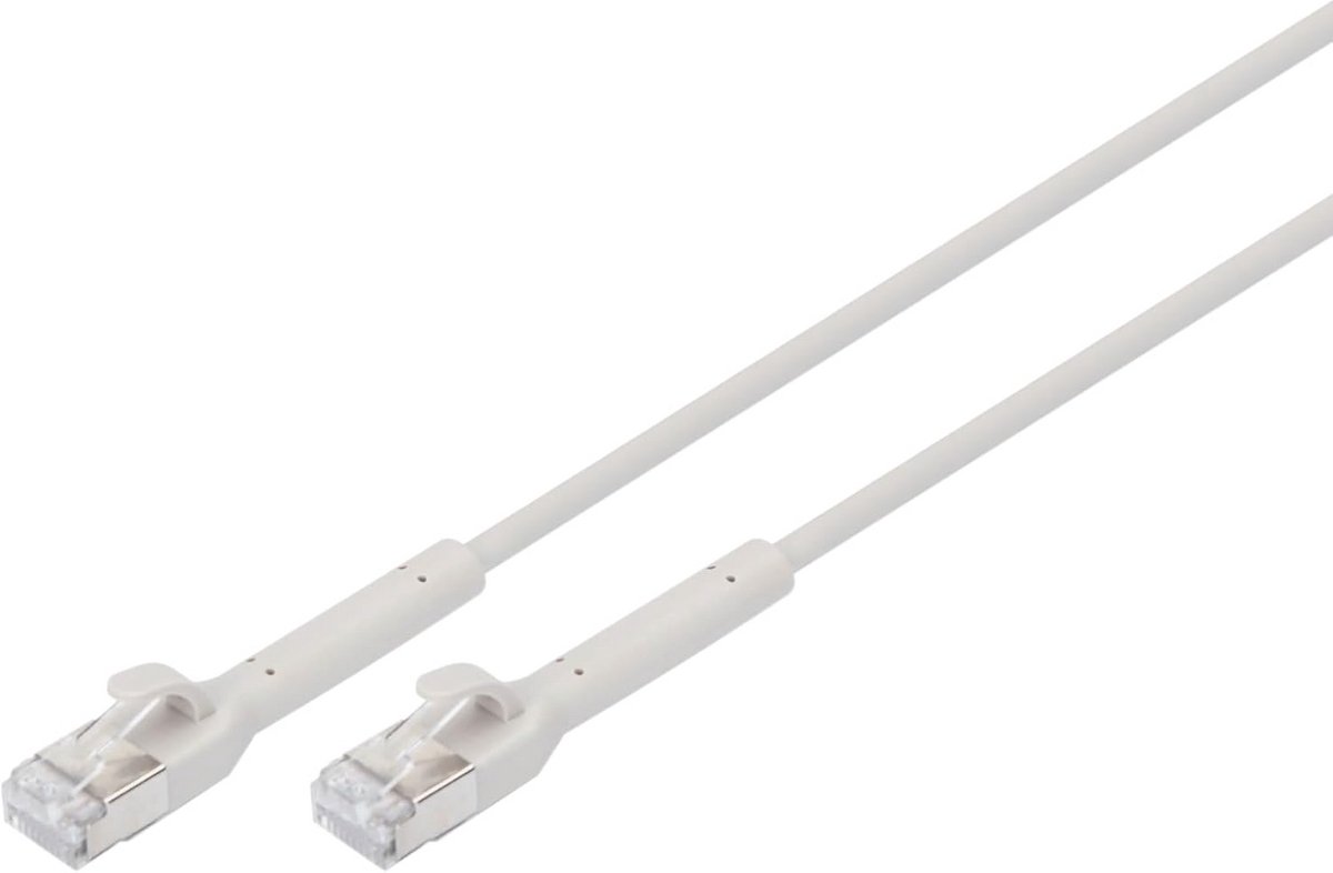 LAN-kabel Cat 6A 0,3 m – 10 Gbps – Flexibel Ontwerp – RJ45-netwerkkabel – PoE+ – Geschikt voor Cat7, Cat6, Cat5e – Grijs