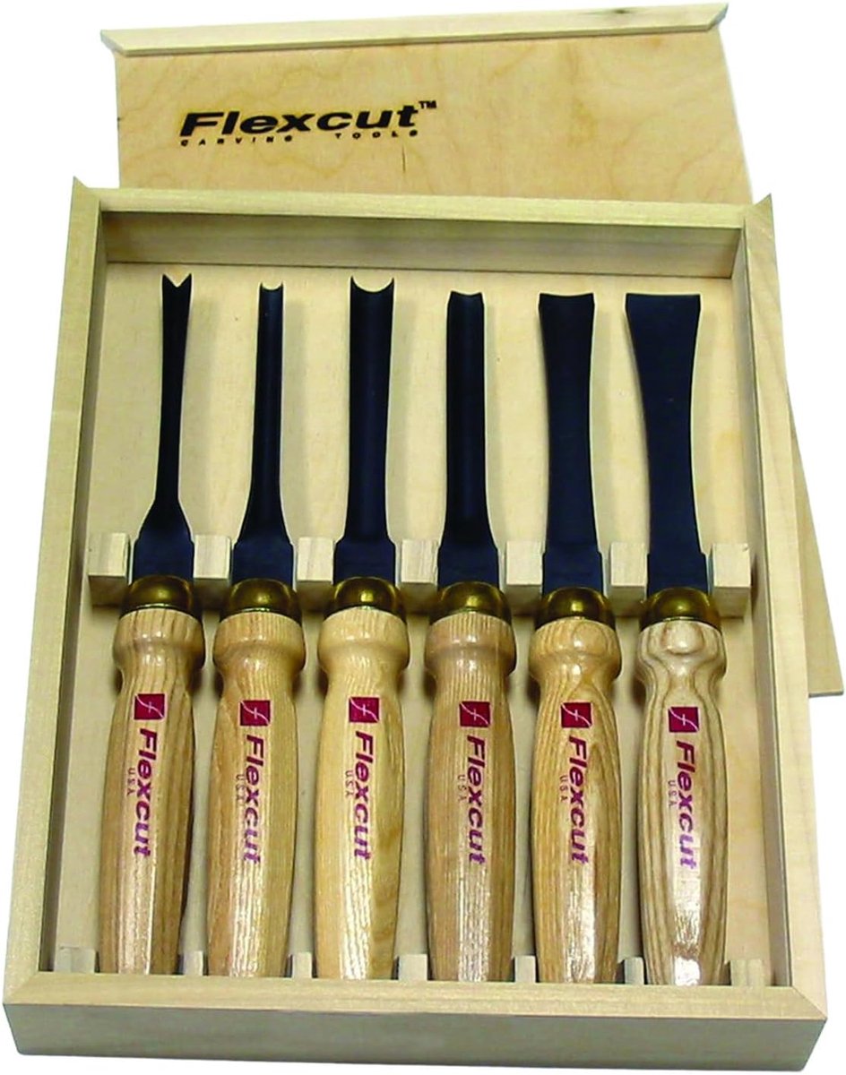 Beitel Set voor Beginners en Gevorderden - 6-delige Mallet Starter Set