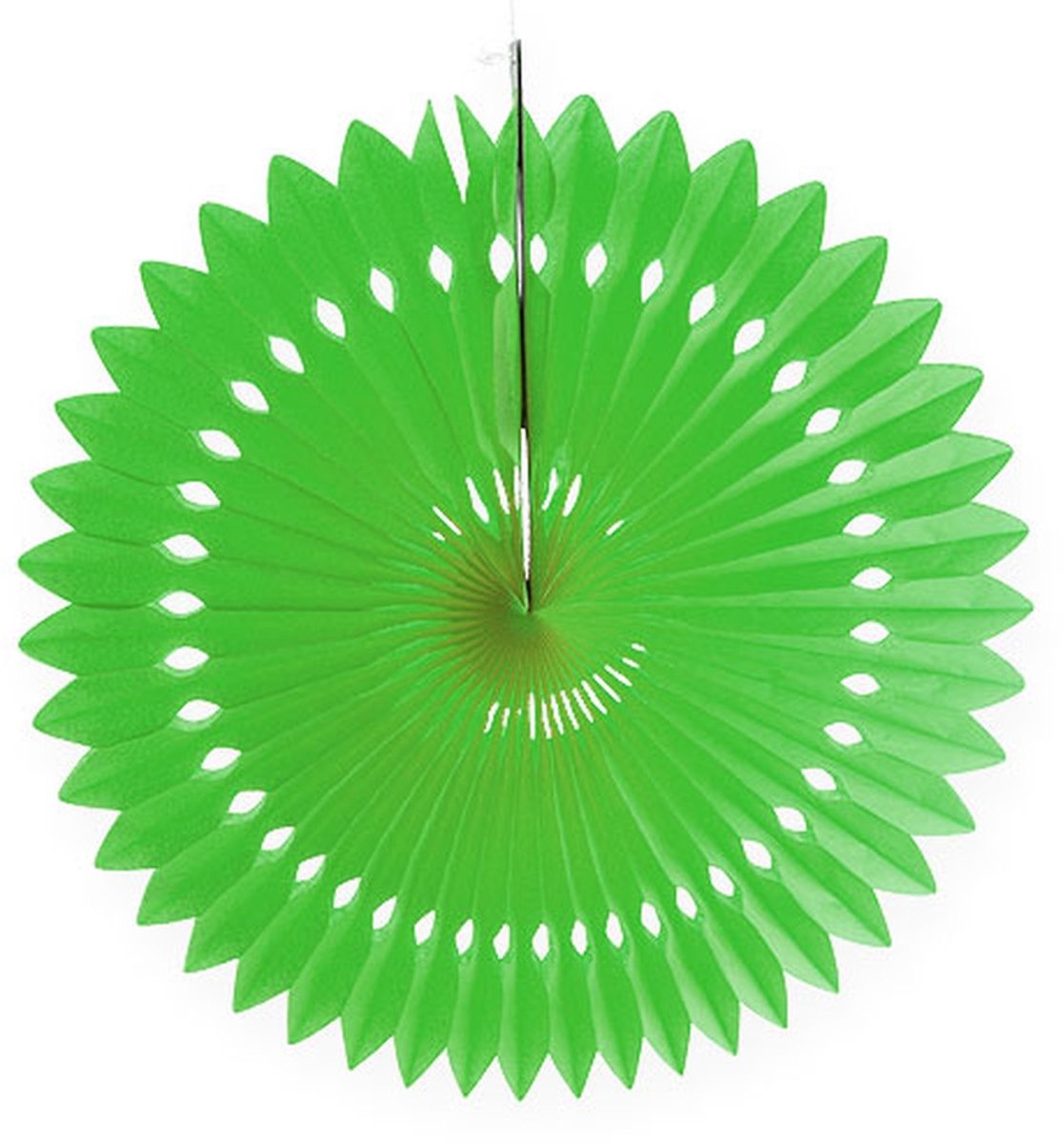 Honingraat papier bloem groen Ø40cm 4st, 4 Stück
