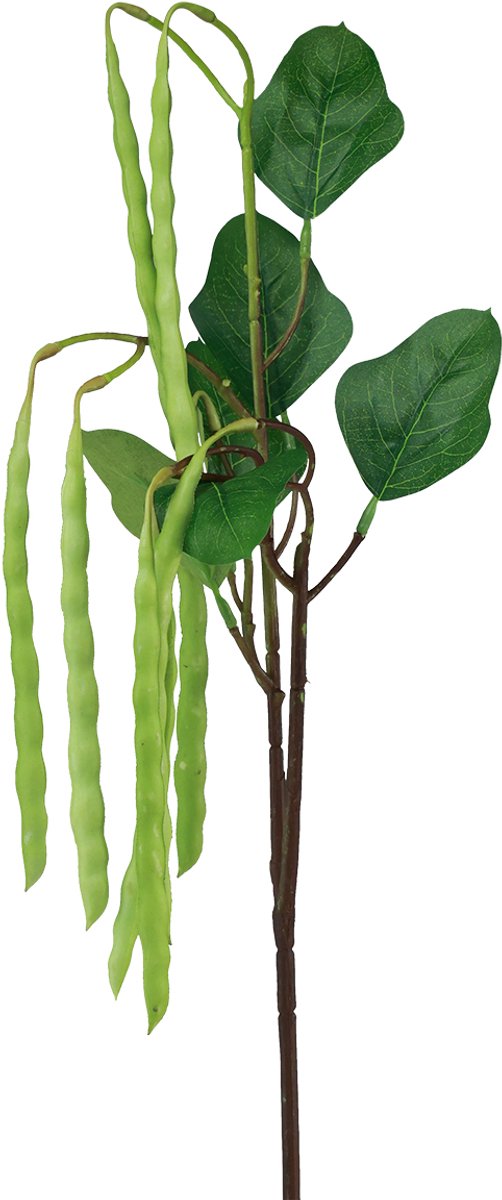 Decoratieve bonentak kunstplant groen 68cm