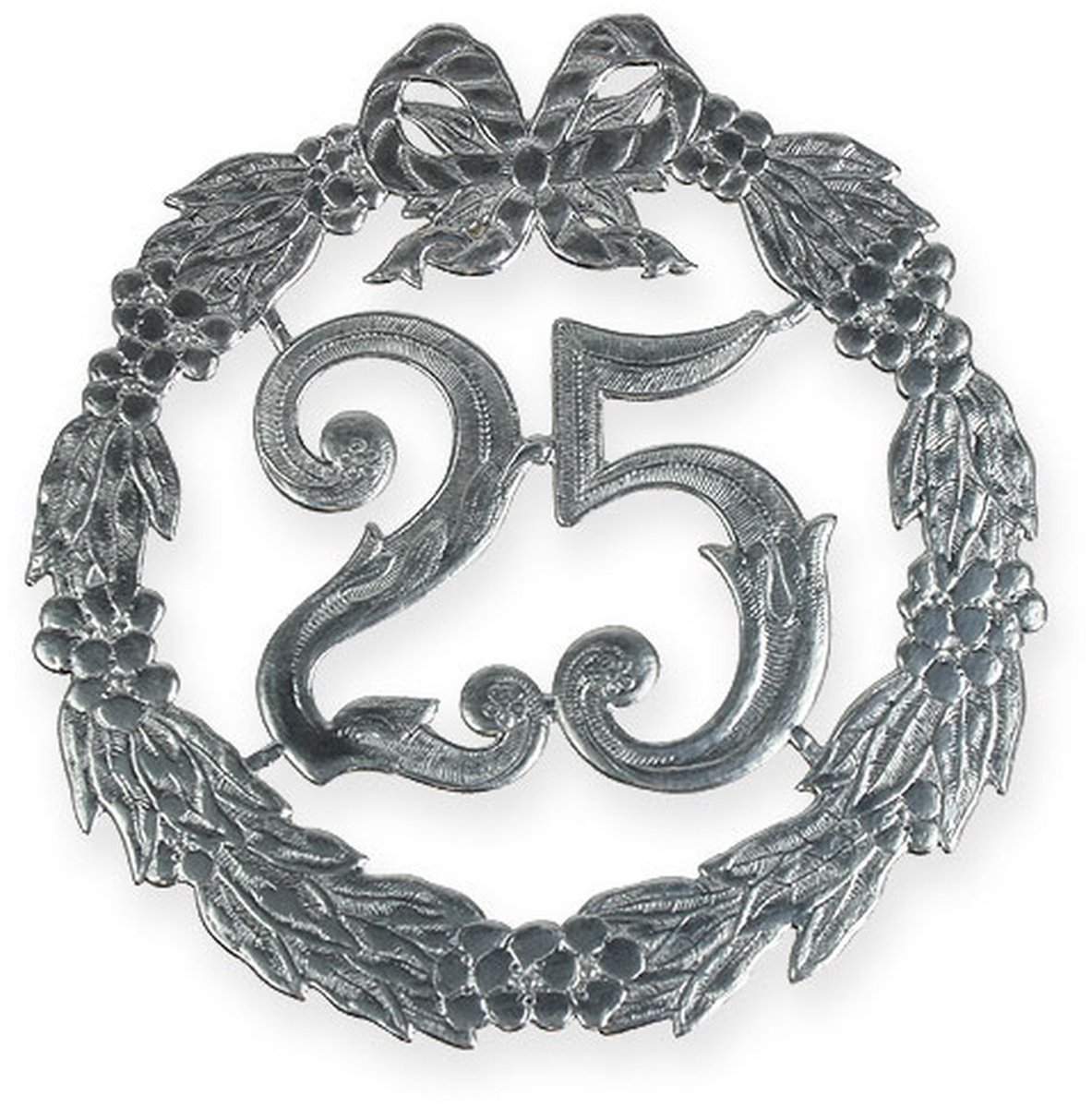 Jubileumnummer 25 in zilver