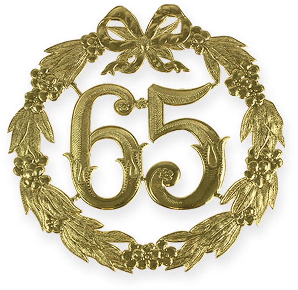 Jubileumnummer 65 in goud