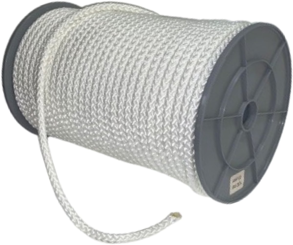 Polyester touw 6mm - 100 meter wit