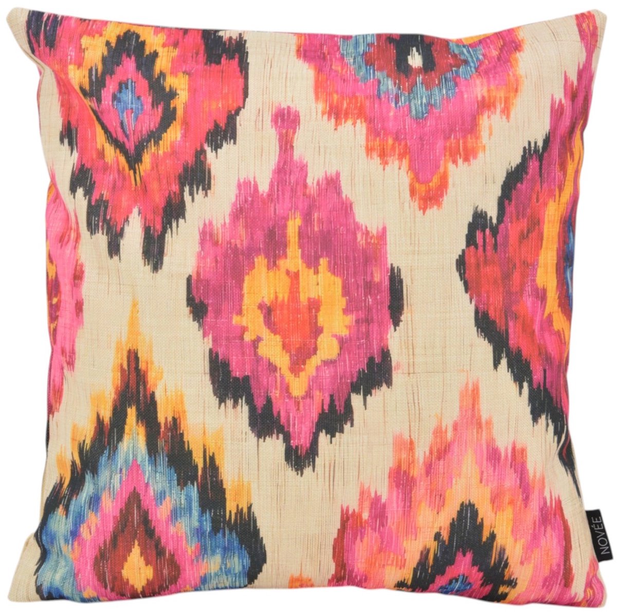 NOVÉE Ikat Fiesta Kussenhoes | 45 x 45 cm | Katoen/Linnen multi