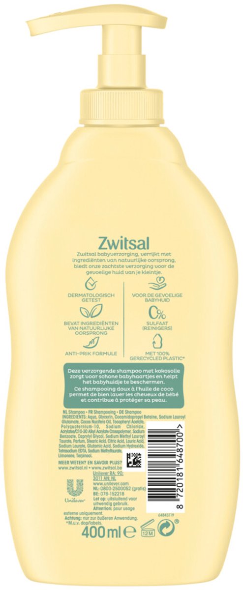 Zwitsal Shampoo - 400 ml van Merkloos — afbeelding 2