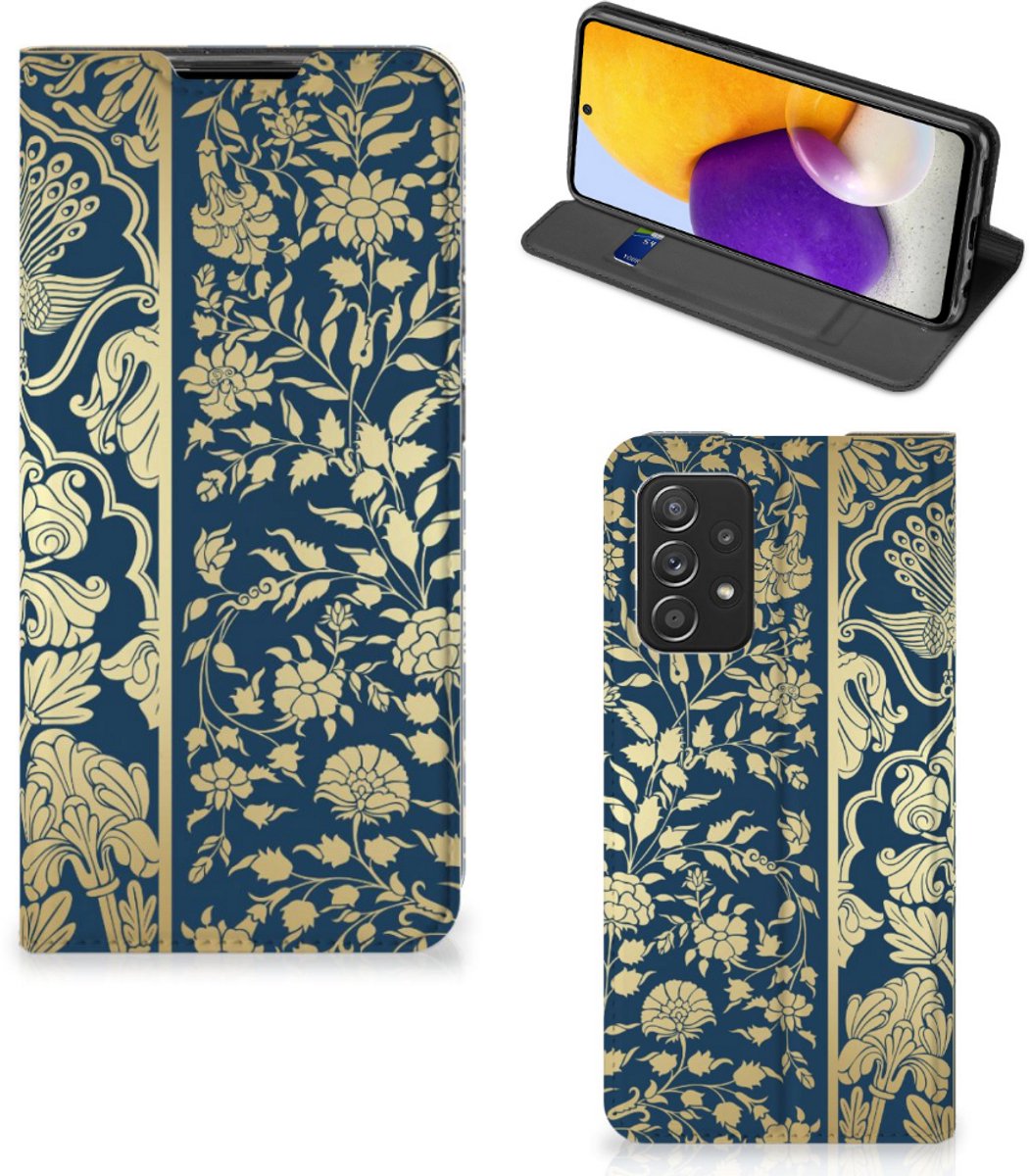 Samsung Galaxy A72 (5G/4G) Smart Cover Beige Flowers