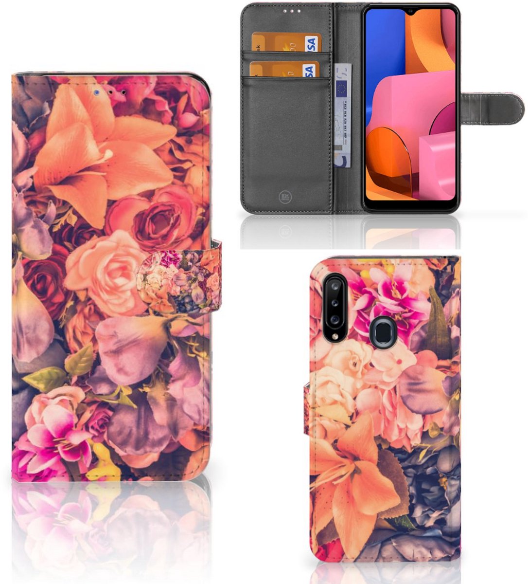 Samsung Galaxy A20s Hoesje Bosje Bloemen