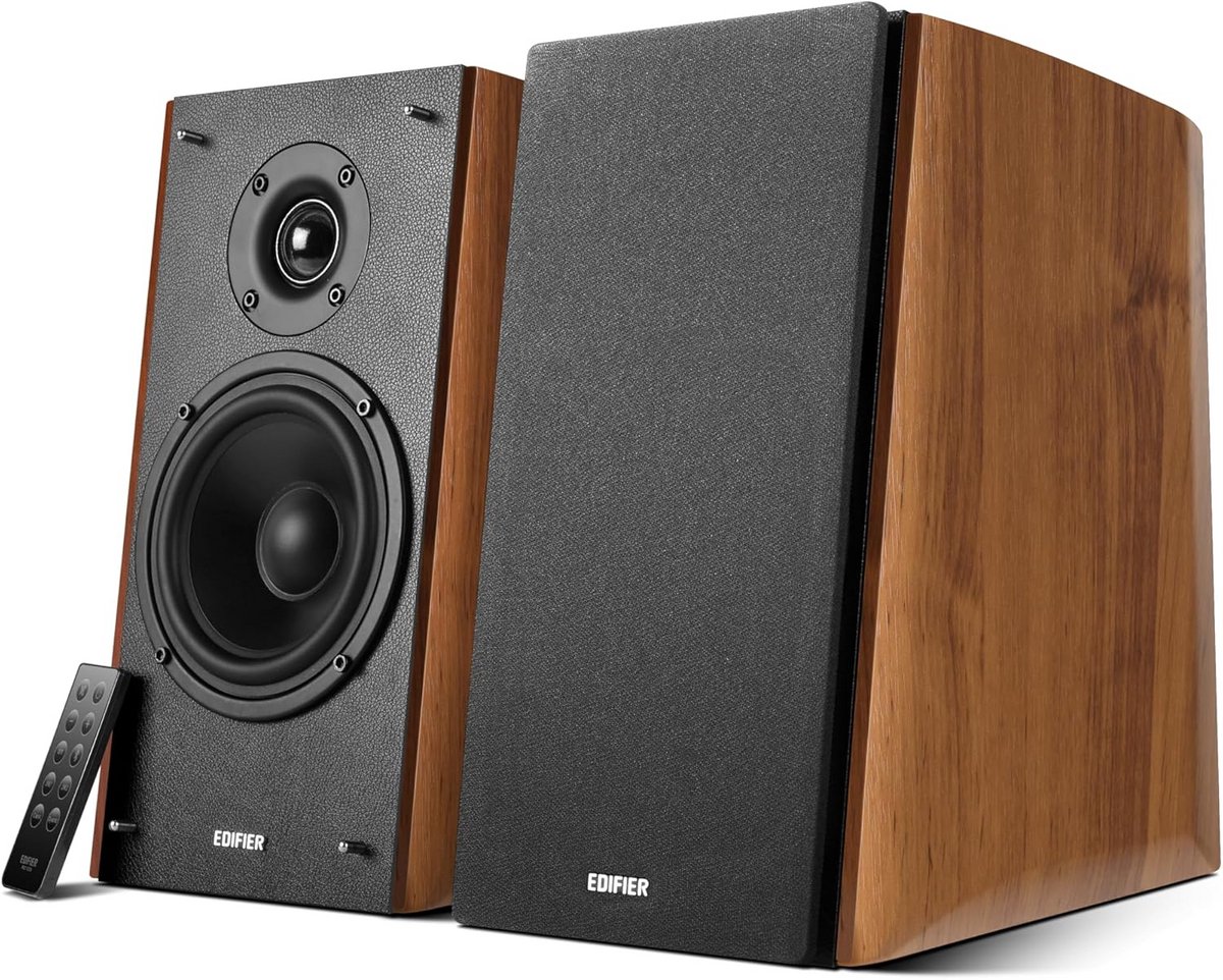 Bluetooth 2.0 Speaker Set met IR Afstandsbediening en Optische Ingang - 120 W, Warm Eiken