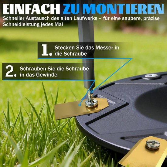 13 stuks Accessoires voor robotmaaier - geschikt voor DREAME A1 / A1 Pro / A2 & MOVA 600 / 600 KIT / 1000 - onkruid - grasmaaier draaiplateau - robotmaaier messen van Merkloos	 — afbeelding 3