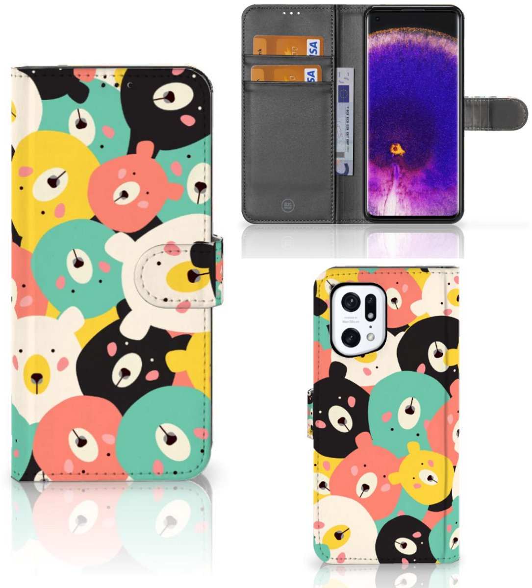 OPPO Find X5 Pro Leuk Hoesje Bears