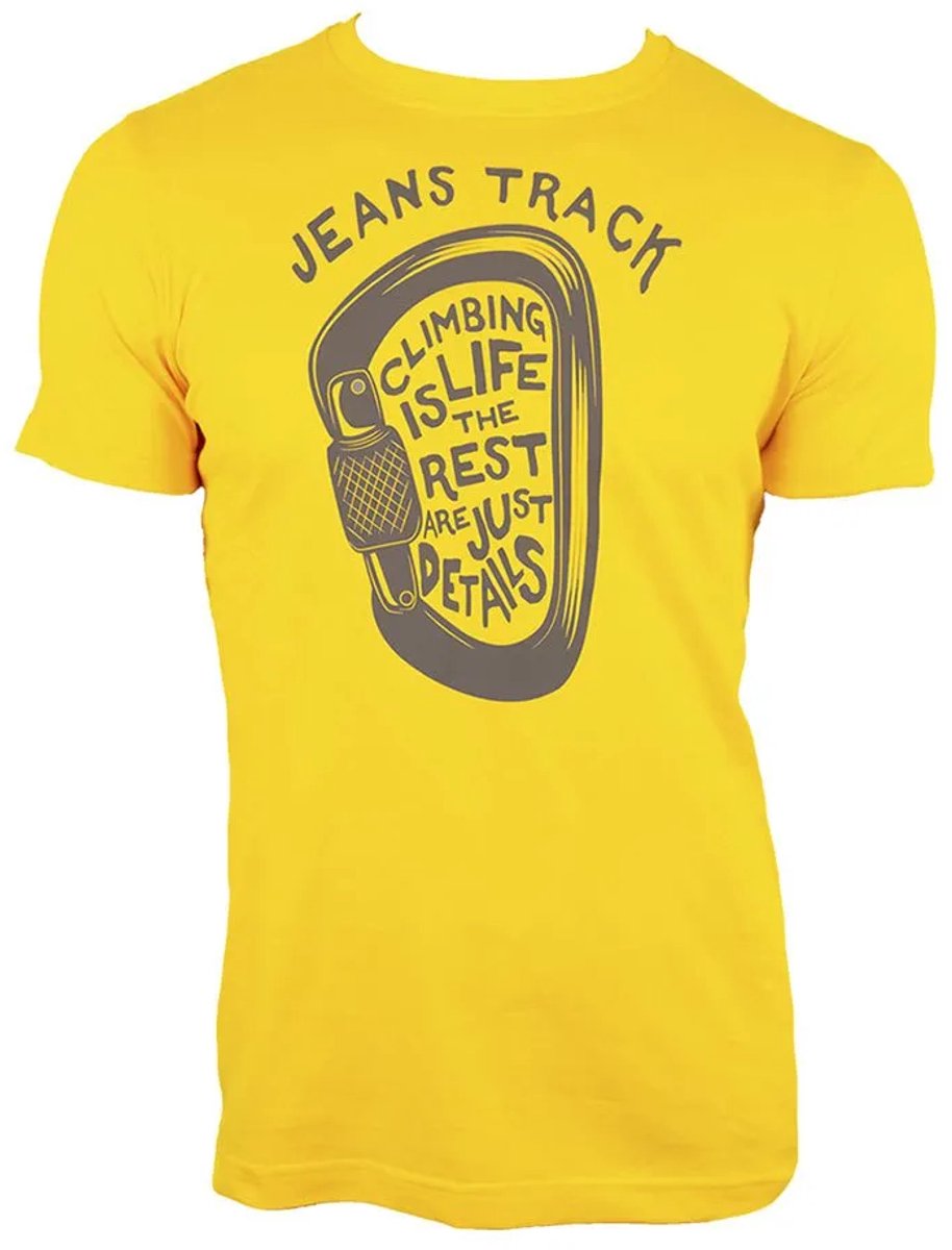Jeanstrack Presa T-shirt Met Korte Mouwen Geel S Man