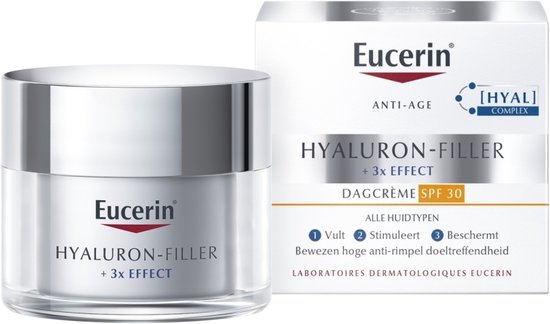 Eucerin Hyaluron-Filler + 3x EFFECT Dagcreme voor Vrouwen - Gezichtscreme SPF 30 - Anti Rimpel Creme - Skincare - 50 ml