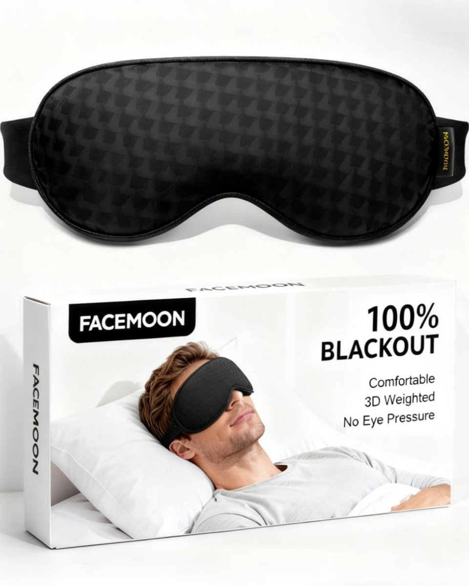 Gewicht slaapmasker voor optimale rust - verduisterend traagschuim oogmasker voor comfortabele nachten.