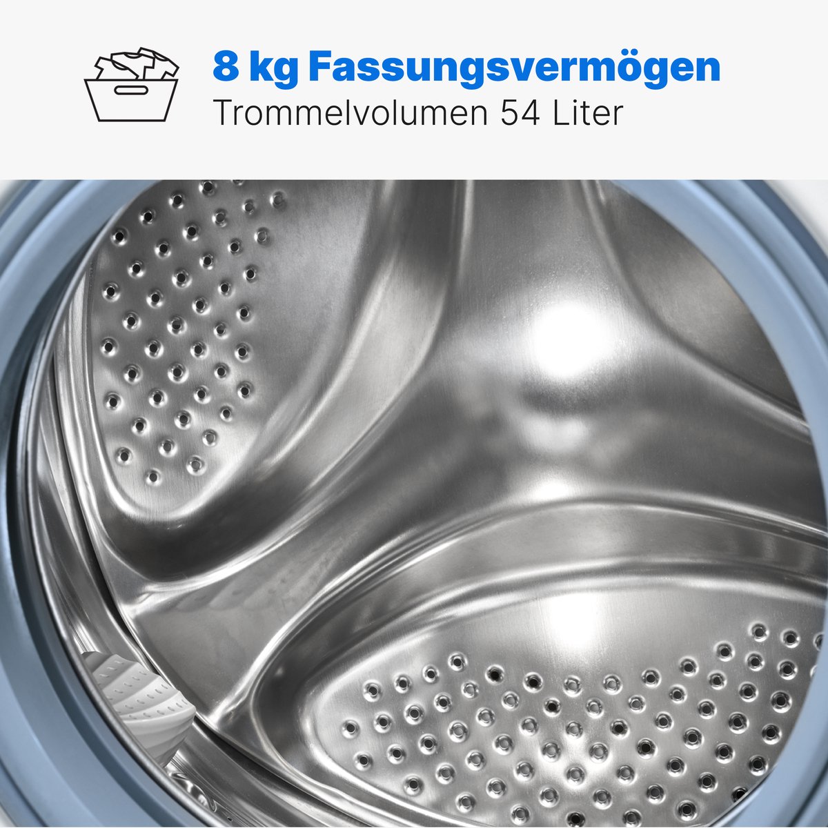 Bomann WA 7185 W wasmachine met 8 kg en stoomfunctie thumbnail 3