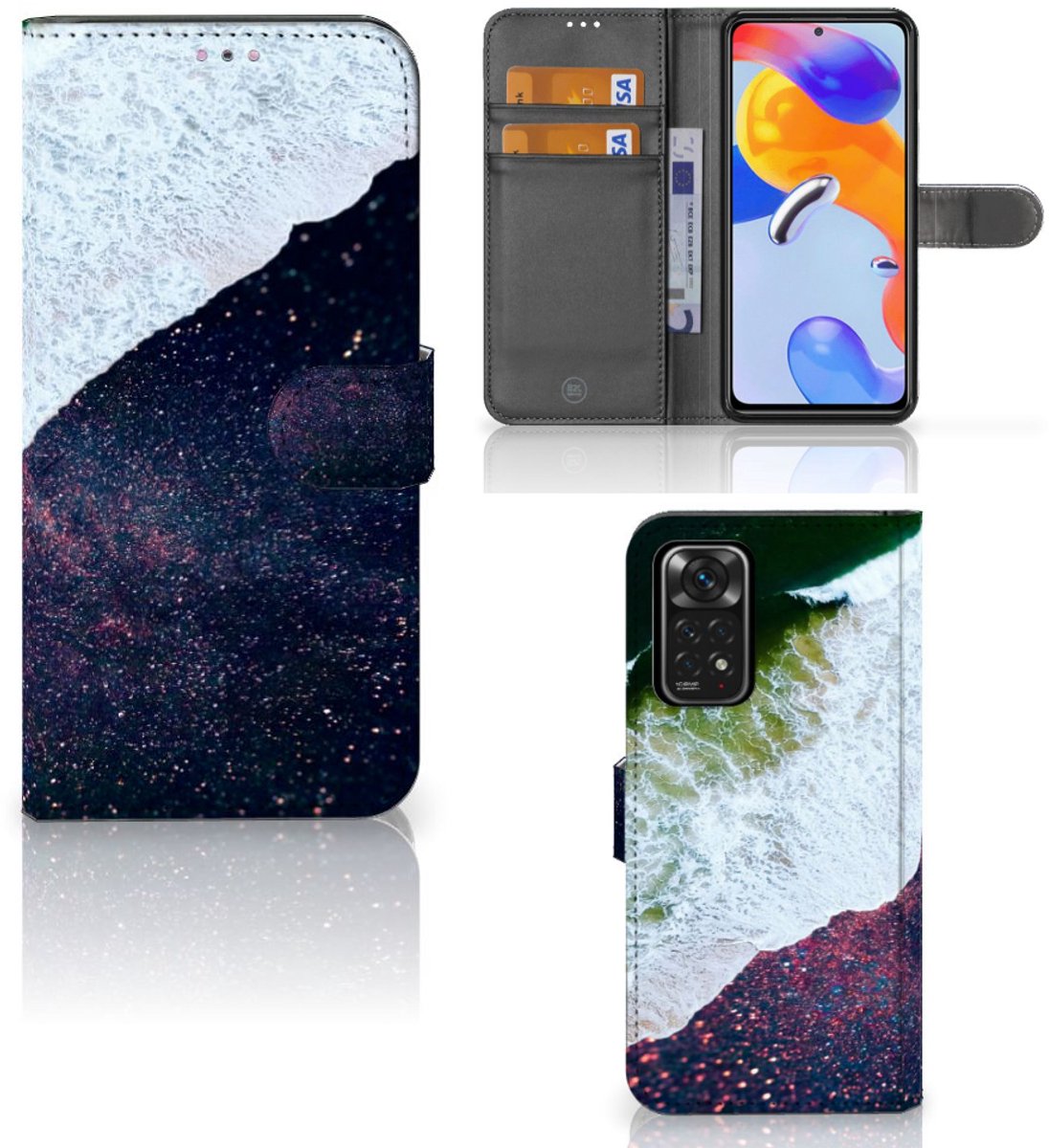 Xiaomi Redmi Note 11 Pro 5G/4G Book Case Sea in Space