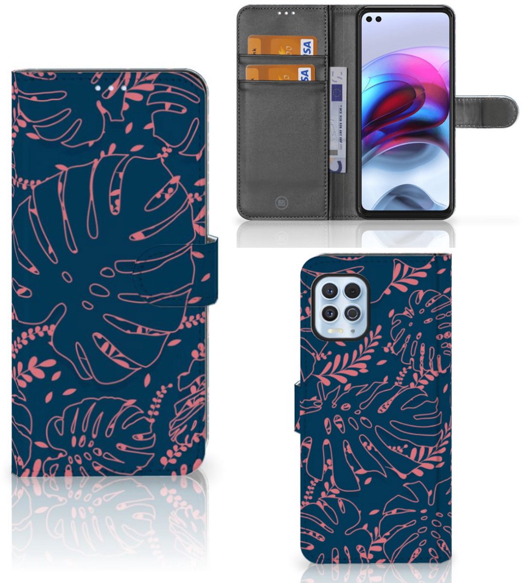 Motorola Moto G100 Hoesje Palm Leaves