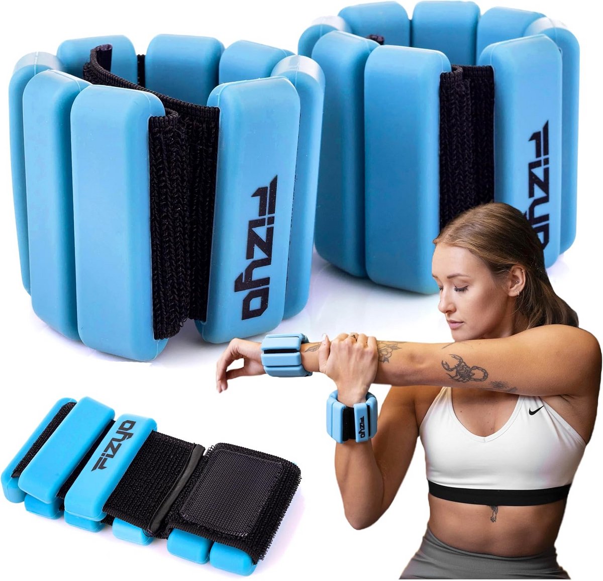 Verstelbare Enkelgewichten en Polsgewichten (Set van 2) voor Fitness en Revalidatie