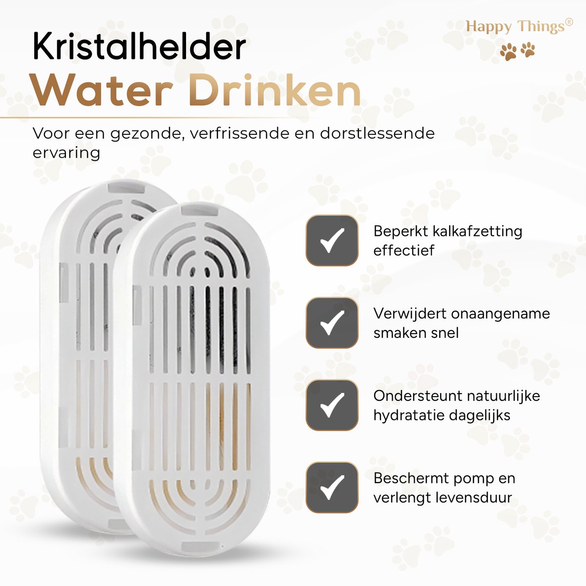 Happy Things ZR20 Drinkfontein Filters - 6 Stuks + 6 Filtersponsjes thumbnail 4