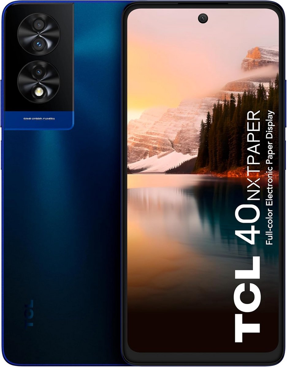 Smartphone Blauw 256GB NXTPAPER Scherm