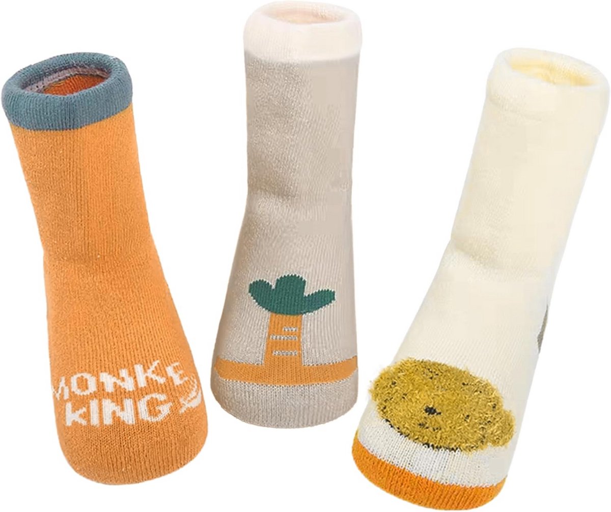 Dikke Babysokken Winter Katoen met Antislip voor 0-36 Maanden Jongens en Meisjes