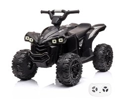 Vrooomy XC-Sport Elektrische Quad 12V 2 tot 5 jaar – Stoere Kinderquad met Afstandsbediening – Accuvoertuig met Robuuste Off-Road Wielen, Schokdempers & LED – Zwart