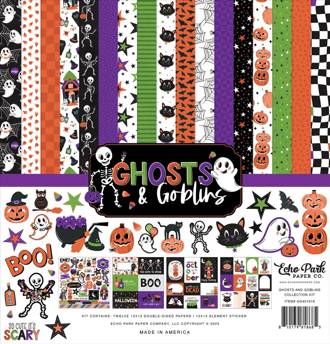 Echo Park - Ghosts And Goblins 12x12 Inch Collection Kit (GG451016)