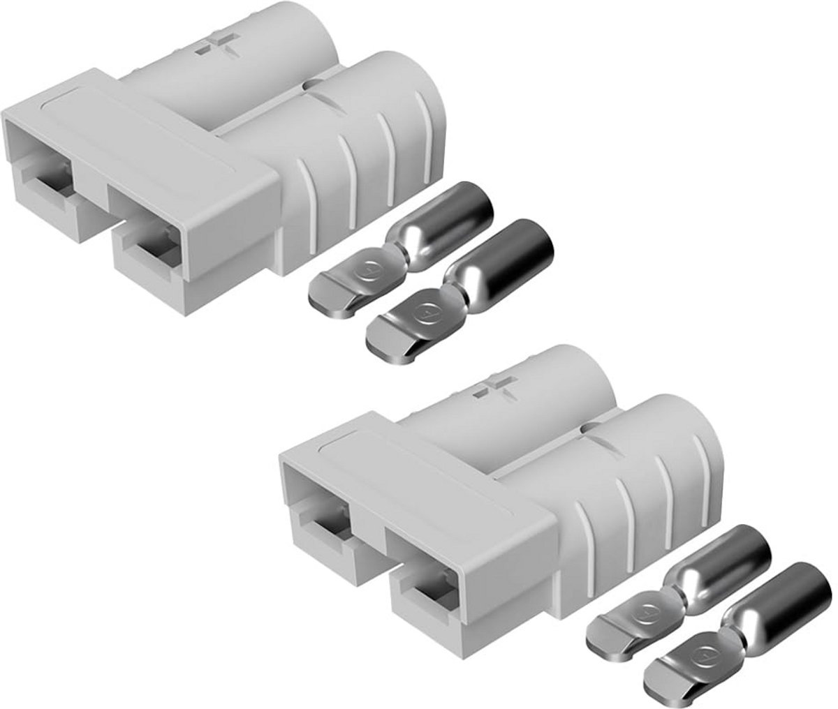 Set van 2 SJ50 Connectoren Compatibel met Anderson SB50 voor Zonnepanelen en Offgrid Systemen