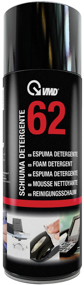 Antistatische Reinigingsschuim Spray 400ml - Dieptereiniger voor Kunststof & Elektronica | Verwijdert Vuil, Vlekken & Vet | Voor Beeldschermen, Keyboards & Scanners | VMD62 [17262]