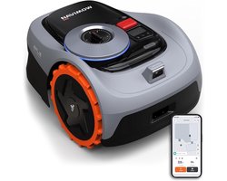 Segway Navimow i105E Robotmaaier – 600 m² – Zonder Perimeterdraad – Automatisch grasmaaien –GPS RTK & AI – Bediening via App – Stil & Slim Maaien – 18 cm Maaibreedte - Virtuele zones - Object herkenning - Alexa en Google smarthome ondersteuning
