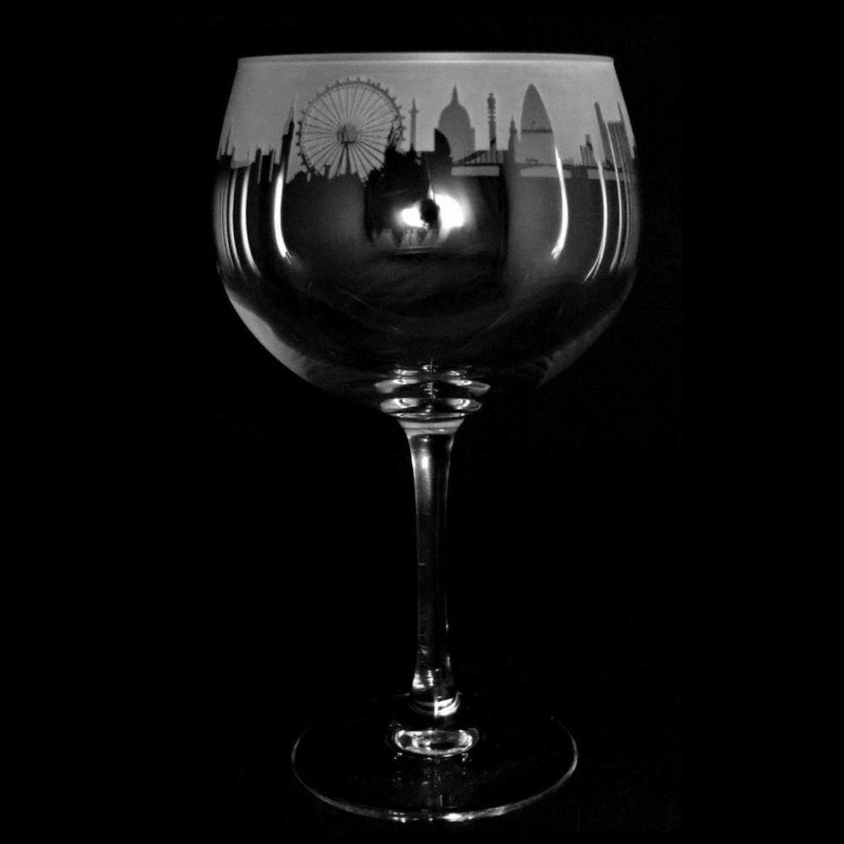 Grote Ballon Borrelglas met Steel voor Gin Tonic of Cocktail 70cl