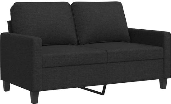 vidaXL-Canapé 2 places-120-cm-tissu-noir
