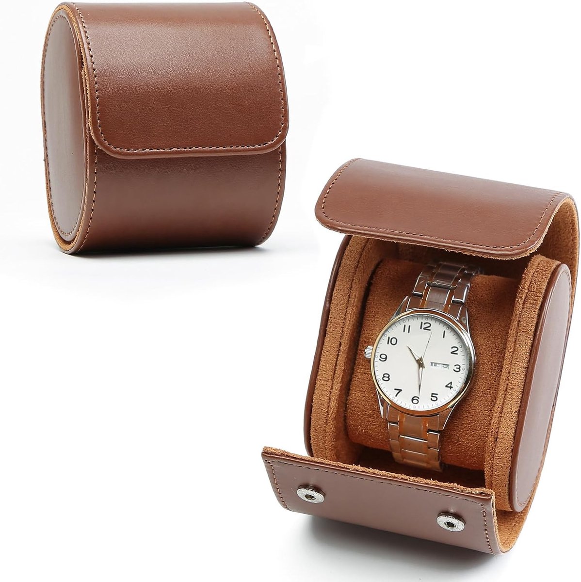 Luxury PU Leather Watch Box - Travel Storage Box - Organizer en Display voor Mannen en Vrouwen - Perfect Cadeau voor Kerstmis en Jubileum